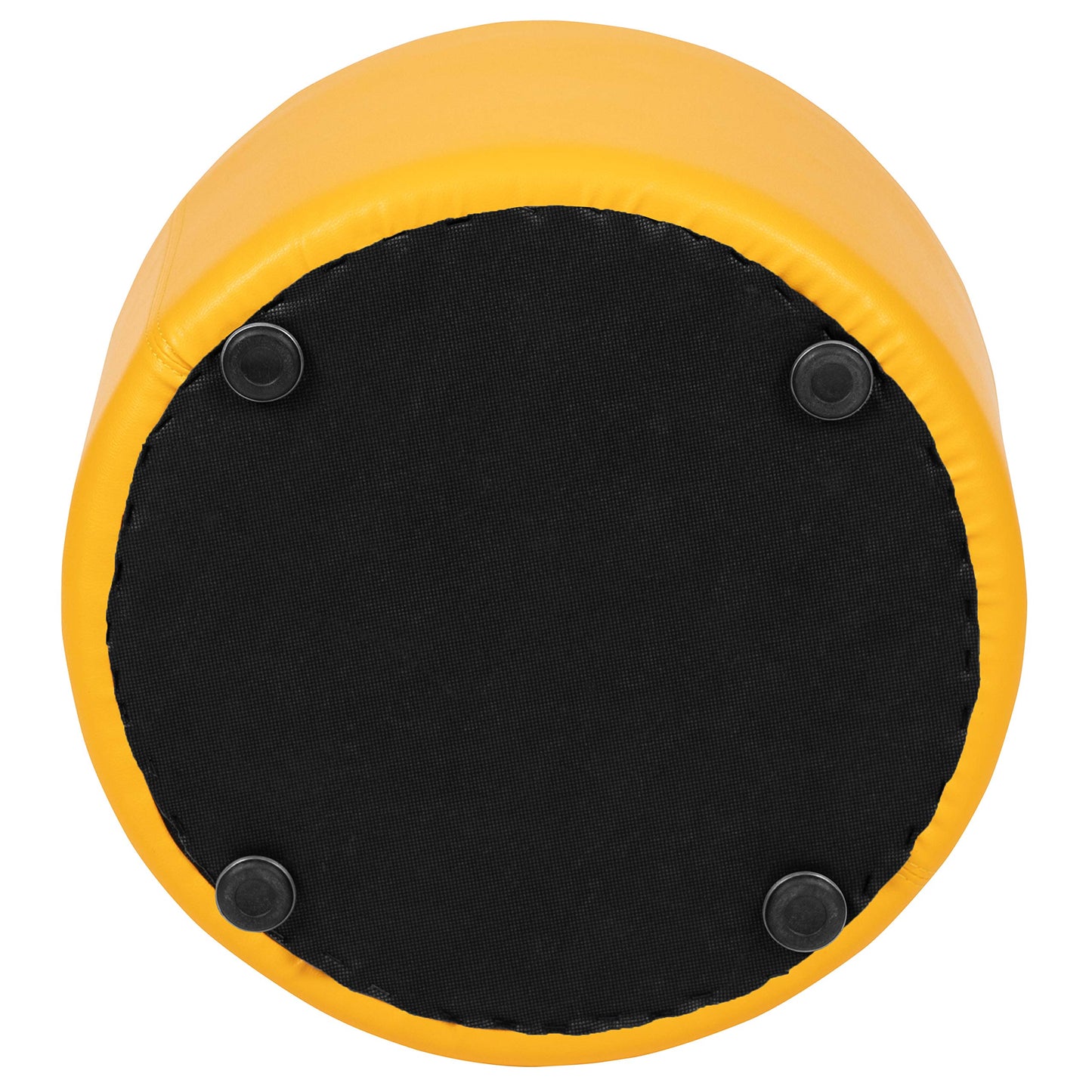 Flash Furniture Nicholas Soft Seating Flexible Circle for Classrooms and Daycares - 12" Seat Height (Yellow)