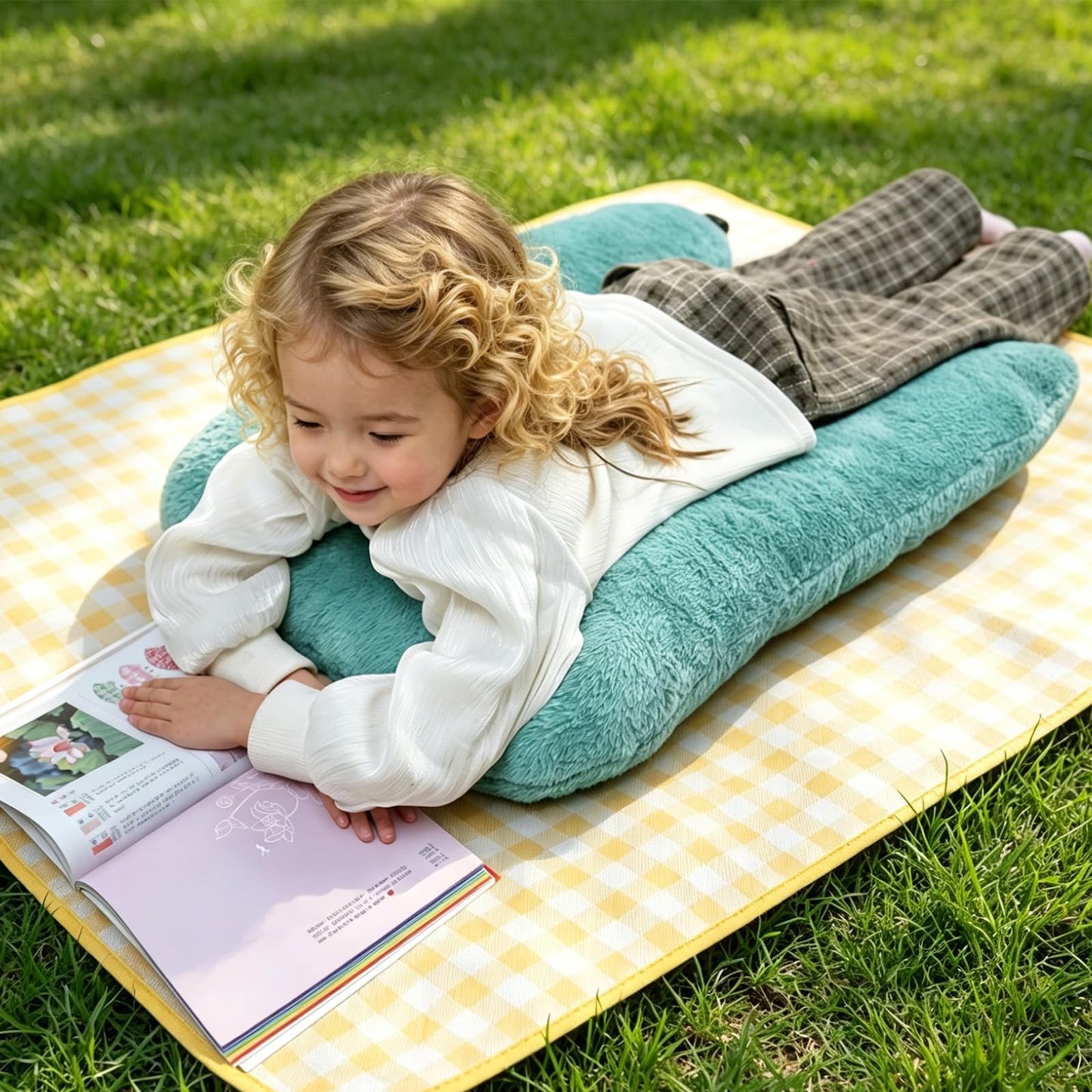 Atablyn Neck Pillow for Kids Travel Provides Double Support to The Head and Neck in Any Sleeping Position on Flights, Car, and at Home, Comfortable Airplane Travel Pillow