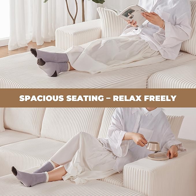 Weture 108” Modular Sectional Couches, Modern Modular U-Shape Sofa
