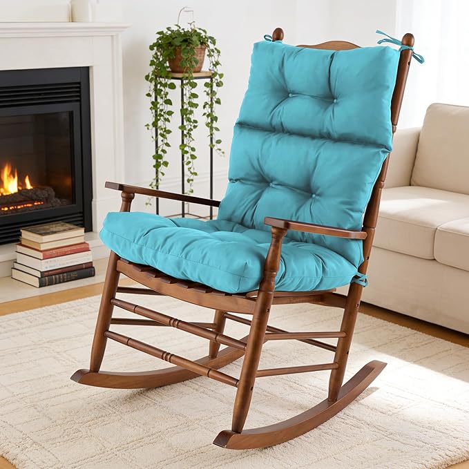 Rocking Chair Cushion, Waterproof and Fade-Resistant Adirondack Rocker Cushions