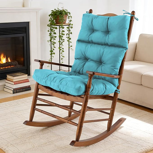 Rocking Chair Cushion, Waterproof and Fade-Resistant Adirondack Rocker Cushions