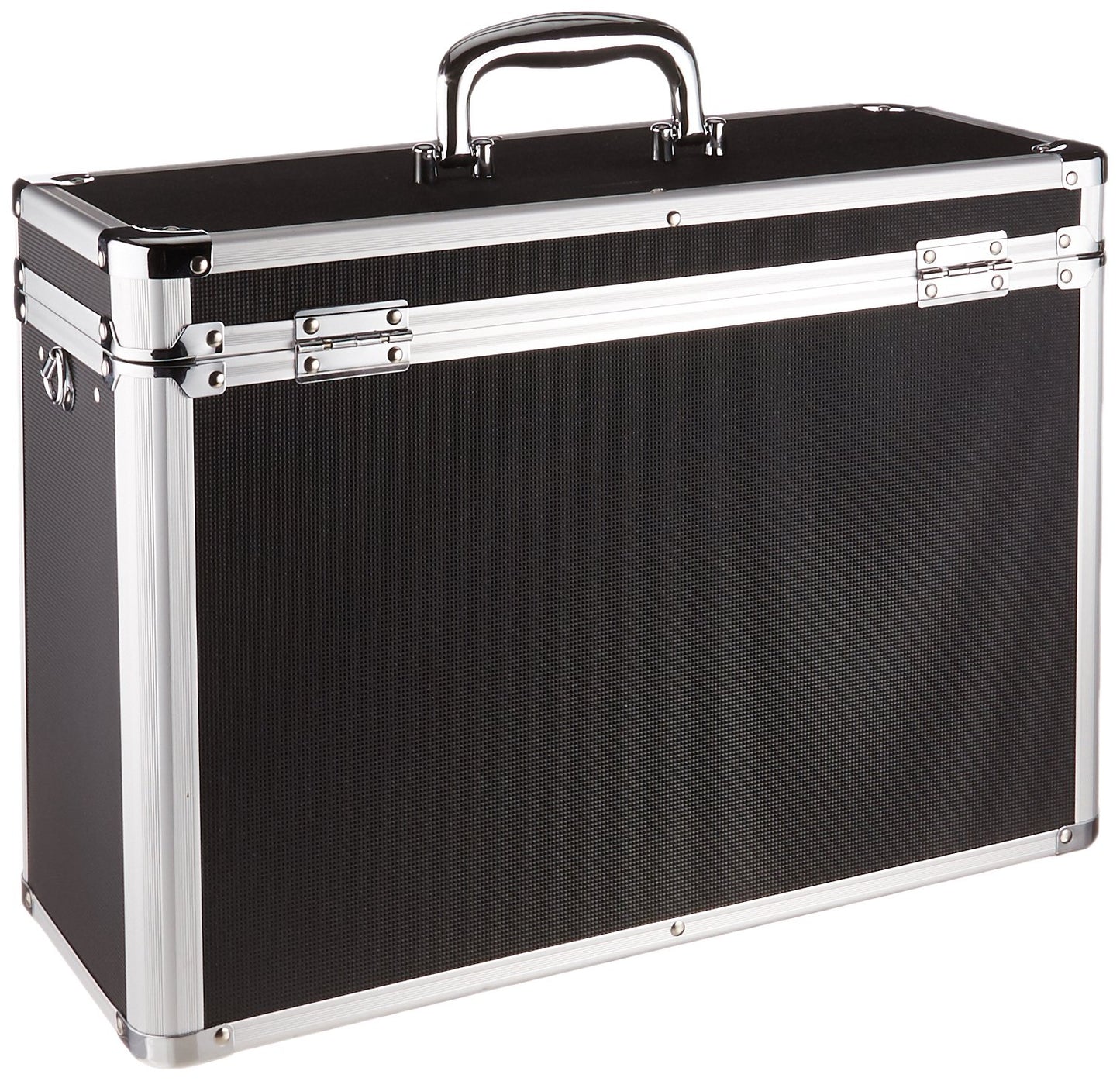 Vaultz File Organizer Storage Box - 14 x 7.25 x 12 Inch Legal Size, Portable Locking Storage Totes with Dual Combination Locks for Filing Office Documents - Black