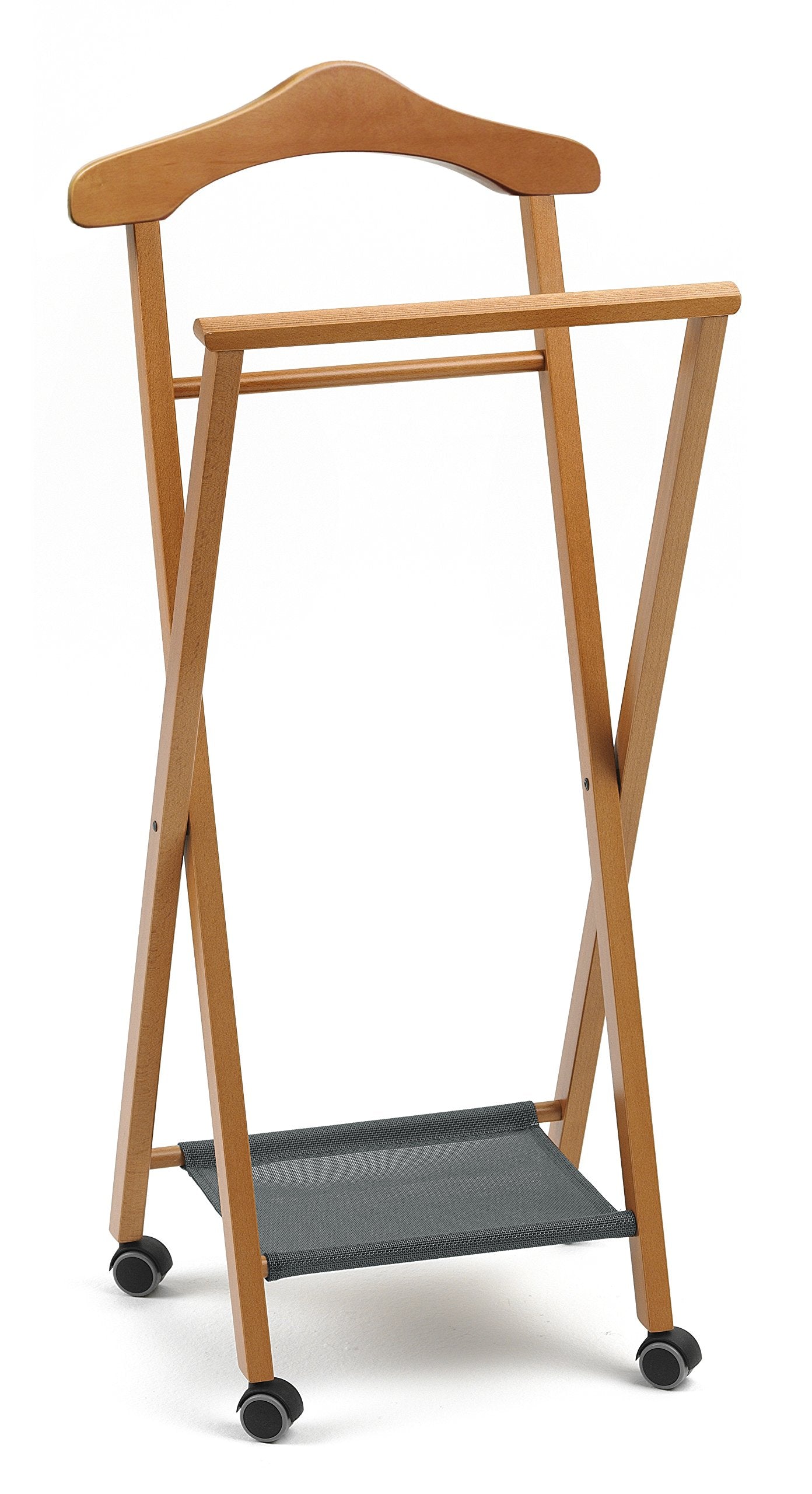 Arredamenti Italia AR_IT- 119 NELSON folding bedroom valet, finishing cherry wood