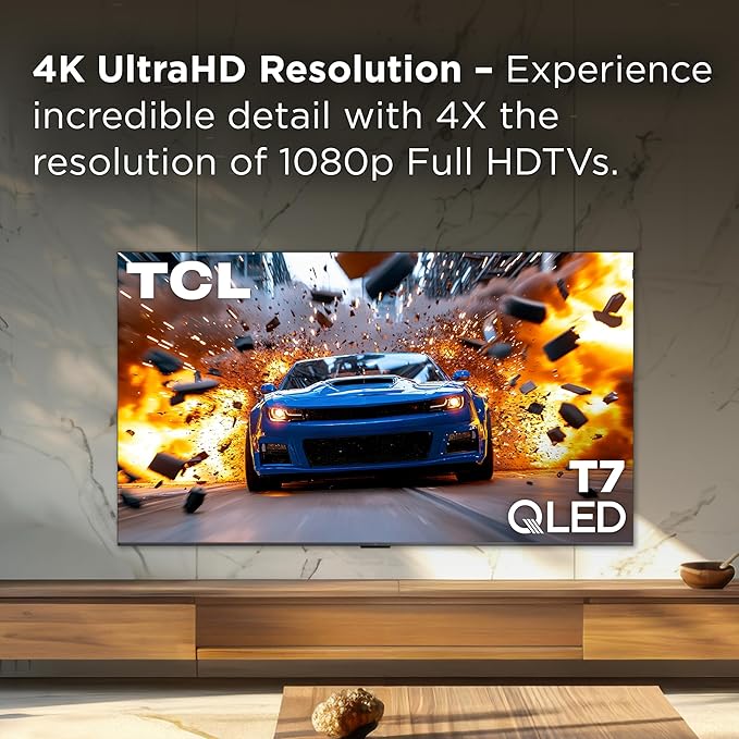 TCL Amazon Exclusive 65 Inch Class T7 Series | 4K QLED HDR Lag-Free Smart