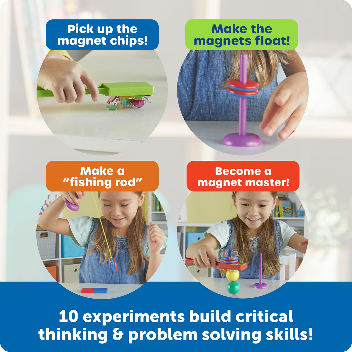 Learning Resources STEM Explorers Magnet Movers - Science For Kids Sensory Bin, Critical Thinking, Fine Motor Toys, Classroom Math Supplies, Homeschool Crafts, Educational Games, Birthday Gift