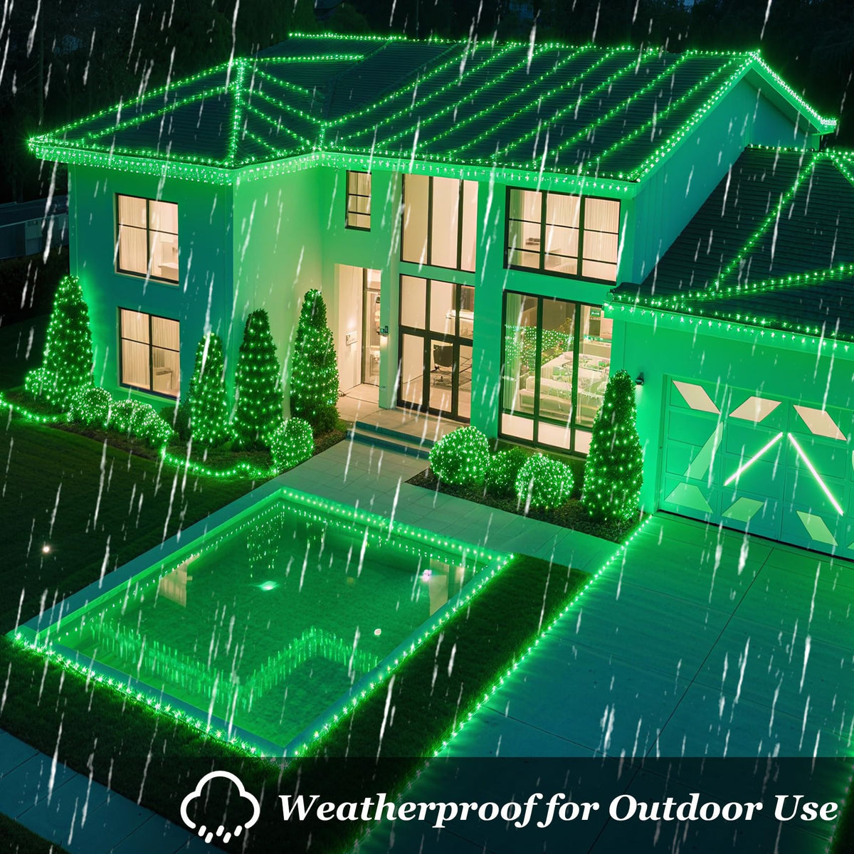 300 LED Christmas Tree Lights, St Patrick's Day Decorations Lights Indoor with Timer Memory & Dimmable & 12 Modes, 75FT Fairy String Lights for Outside Home Patio Party Easter Halloween, Green