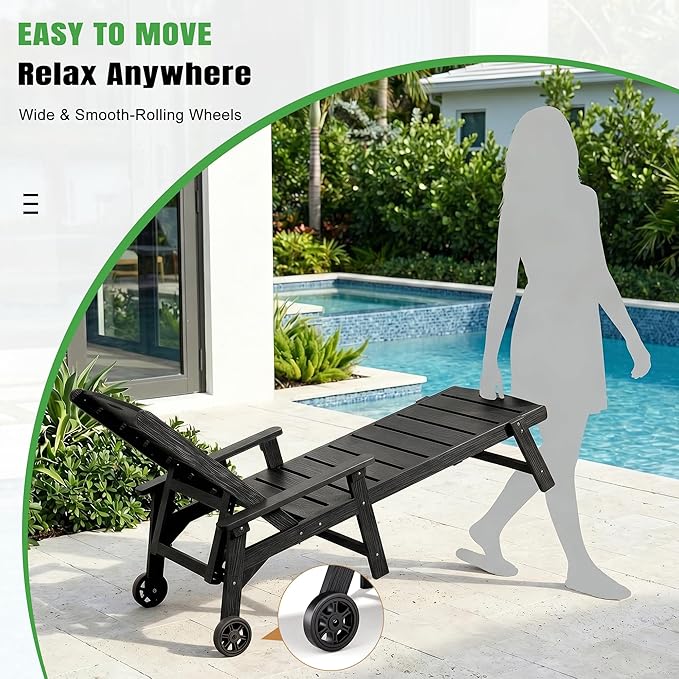 Outdoor Lounge Chair Set of 2