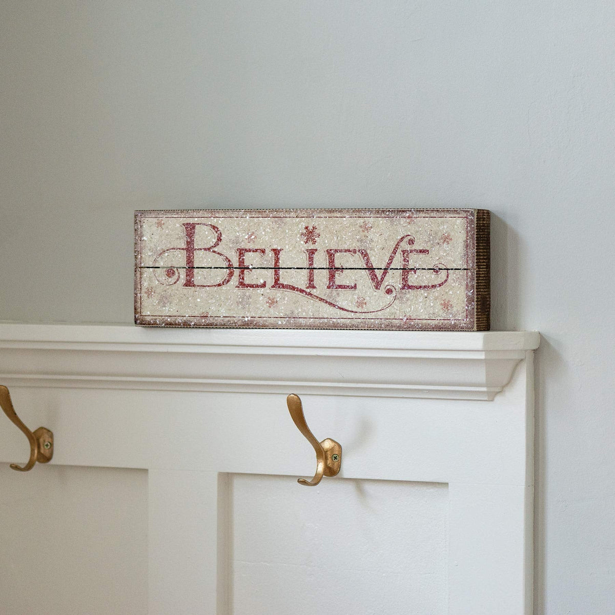 Primitives by Kathy Nordic Box Sign, Believe