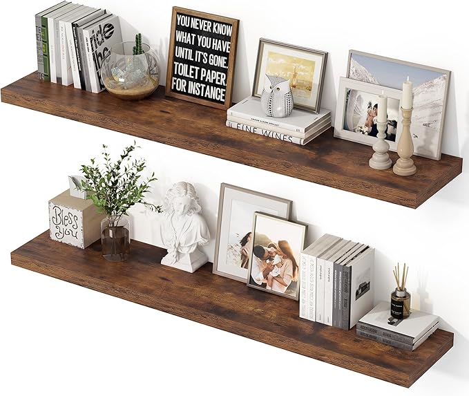 48 Inch Floating Shelves, 12 Inch Deep Floating Shelves
