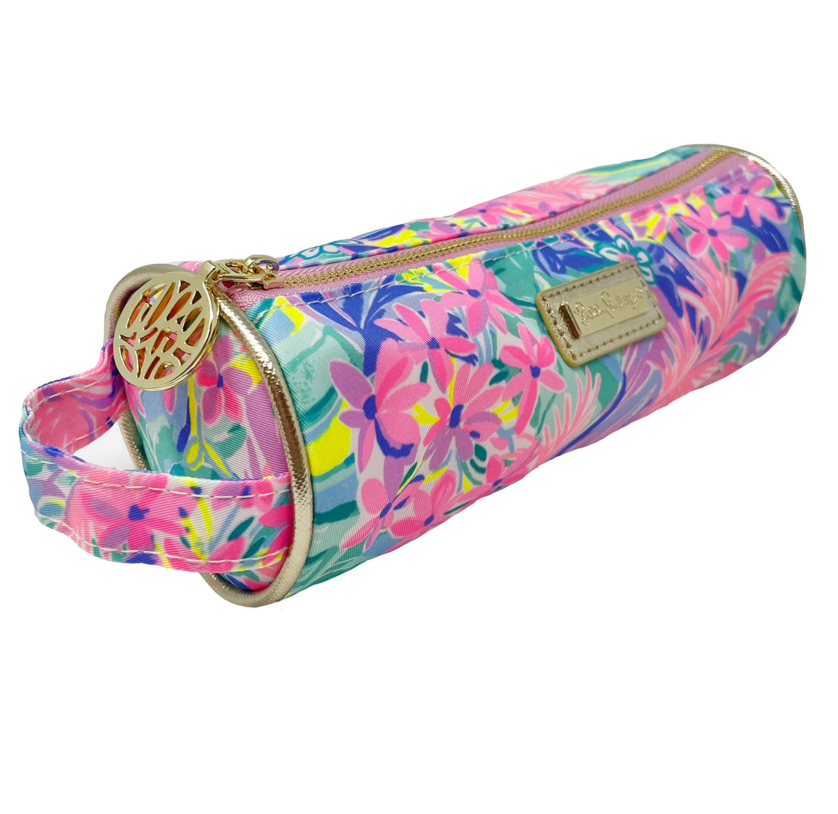 Lilly Pulitzer Cute Pencil Case, Colorful Zipper Pouch for Office Supplies, Small Travel Bag with Carrying Handle, It Was All A Dream