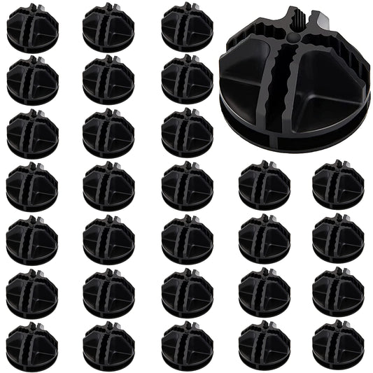 HPWFHPLF Wire Cube Connectors, Plastic Corner Connords for DIY Cube Storage Grid Shelves, Closet Organizer, Craft Room, Closet Shelving Organizer System (30, Black)