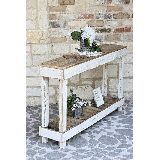 Mcchristian 46" Solid Console Table, Reclaimed Wood, Pine Top