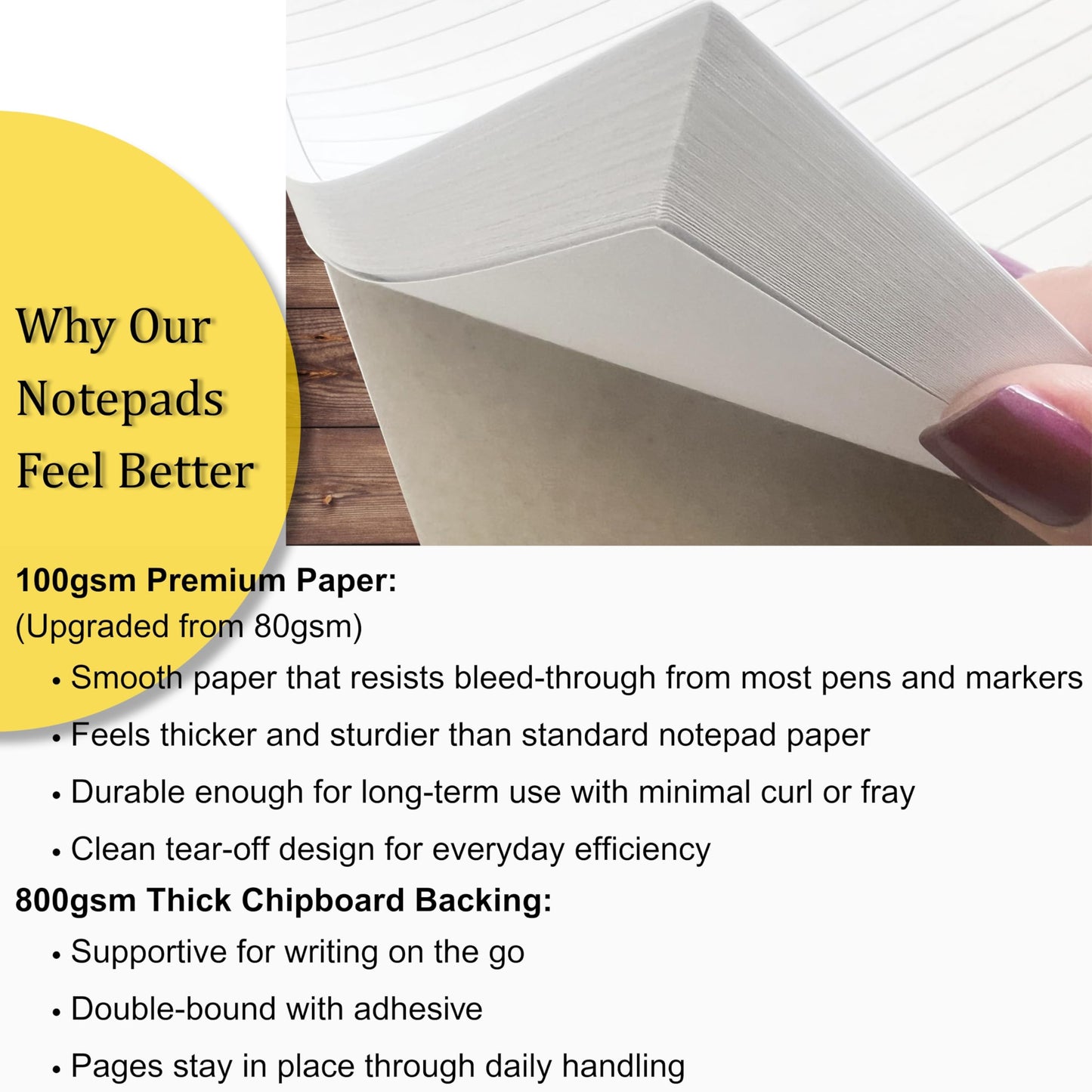 Life Charge Weekly Planner Notepad for Work & Home, Weekly To Do List Pad with Daily Checklist, Priority & Notes, 60 Pages, 8.5 x 11 Letter, Landscape
