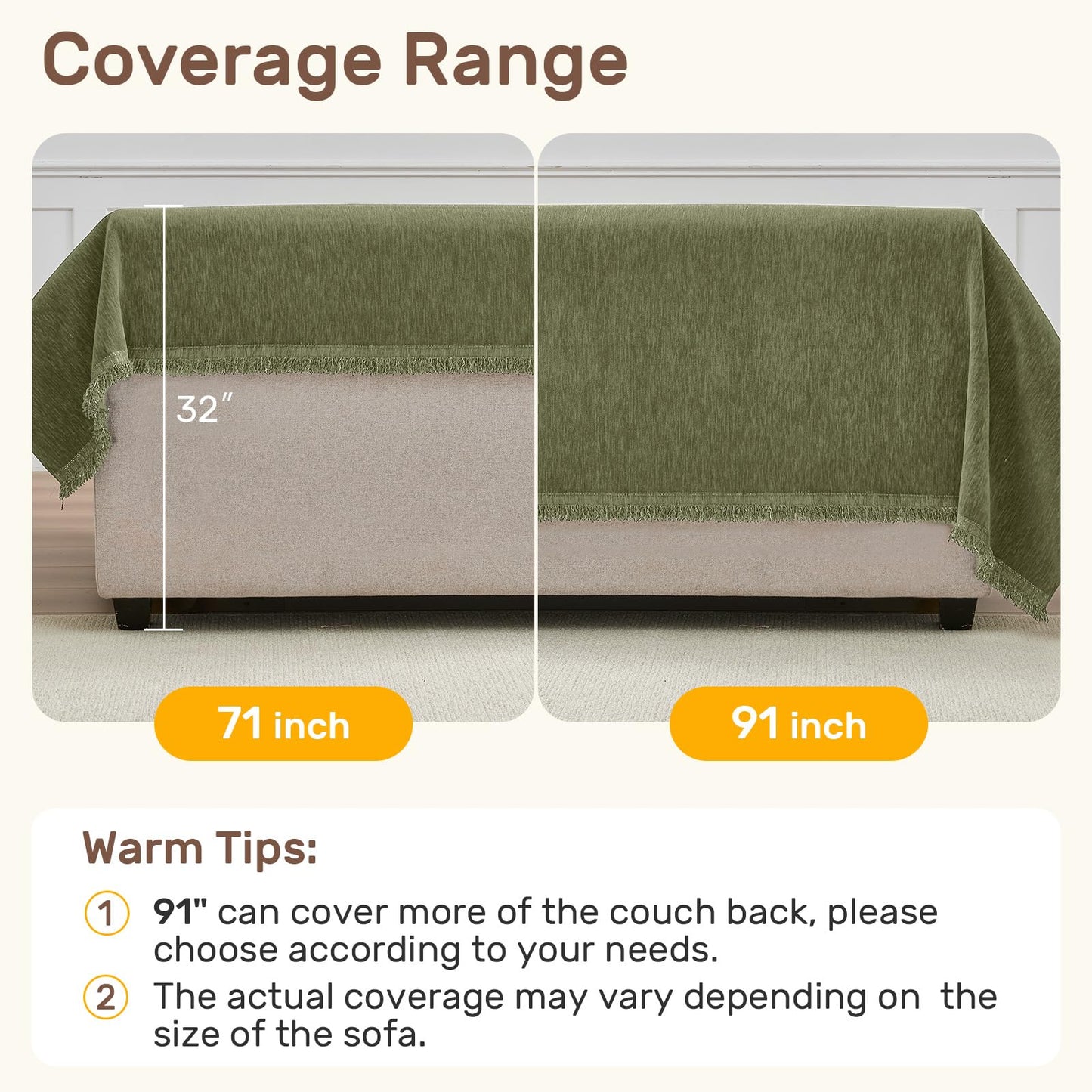 Houmiggle Sectional Couch Covers, 2 Pieces Washable L Shaped Couch Covers Sofa Blanket for Dogs Pet Friendly Sectional Sofa Slipcovers Furniture Covers,71"x118"+91"x134",(XXX-Large,Green)
