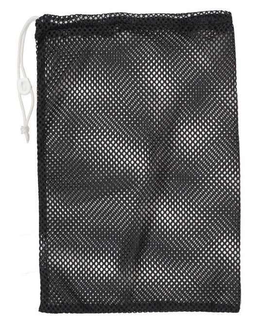 Champion Sports Mesh Sports Equipment Bag- Black, 24" x 36"- Multipurpose, Nylon Drawstring Bag with Lock and ID Tag, for Balls, Swimming Gear, Laundry, Toys - Breathable Stuff Sack