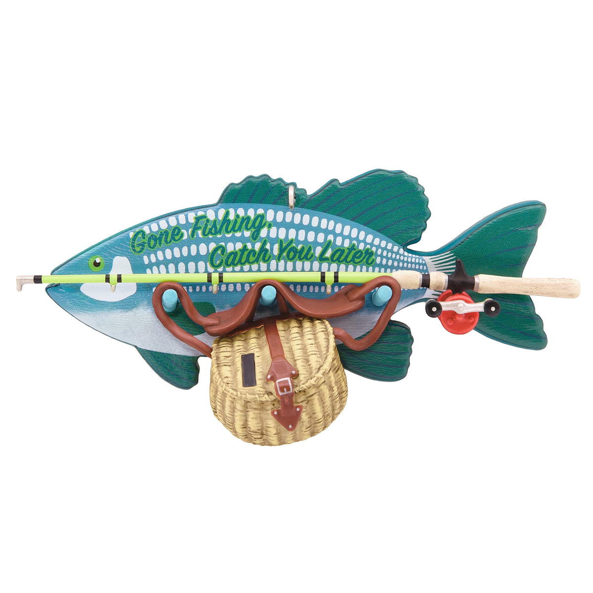Hallmark Keepsake Plastic, Christmas Ornament 2022, Gone Fishing