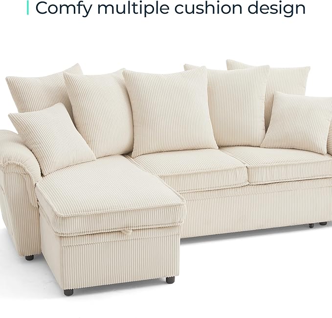 LINSY HOME Sectional Loveseat Sofa