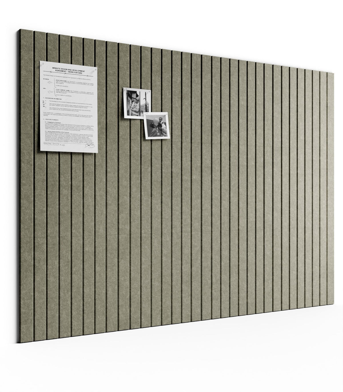 Bumusty Large Cork Board Alternative-48 x 36" Felt Bulletin Board Tiles, with 30 Pushpins, 70 Adhesive Tabs, Fine-Stripe 12-Pack, Cork Boards for Office Push Pin Board Felt Board-Earth Brown