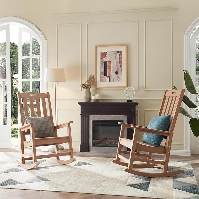Psilvam Oversized Outdoor Rocking Chair,