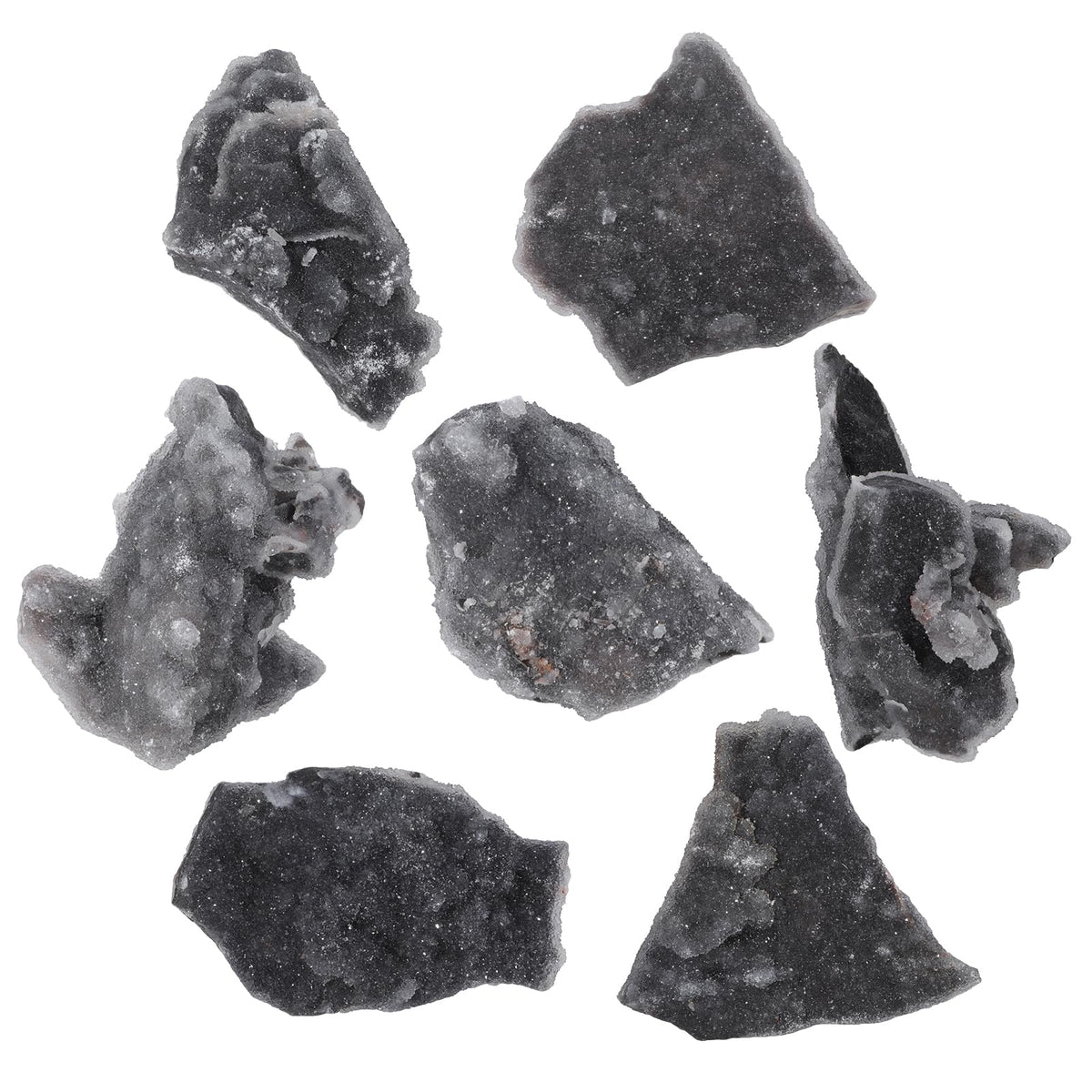 TUMBEELLUWA Natural Raw Sphalerite Geode Cluster for Home Decor, Irregular Shape Crystal Specimen Healing Stone Diffusers for Essential Oils, 0.66-0.88 LBS