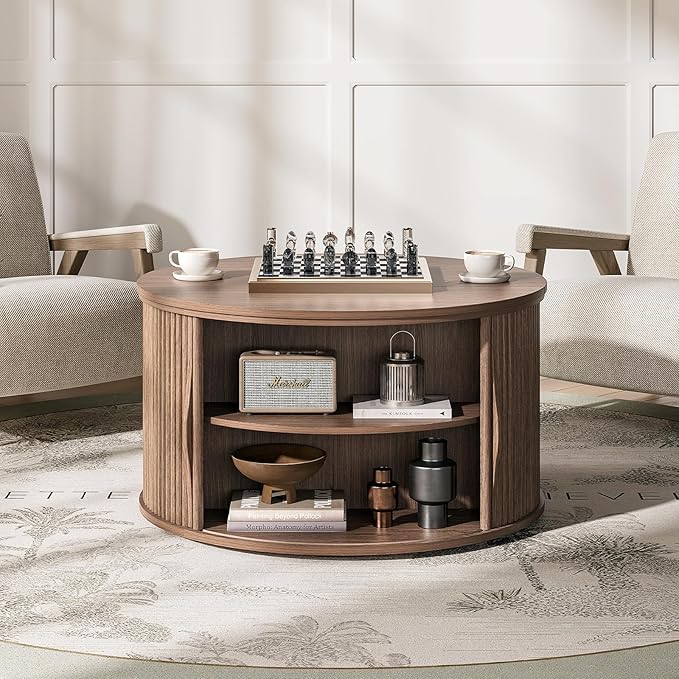 JOINICE 31.5" Round Lift Top Coffee Table