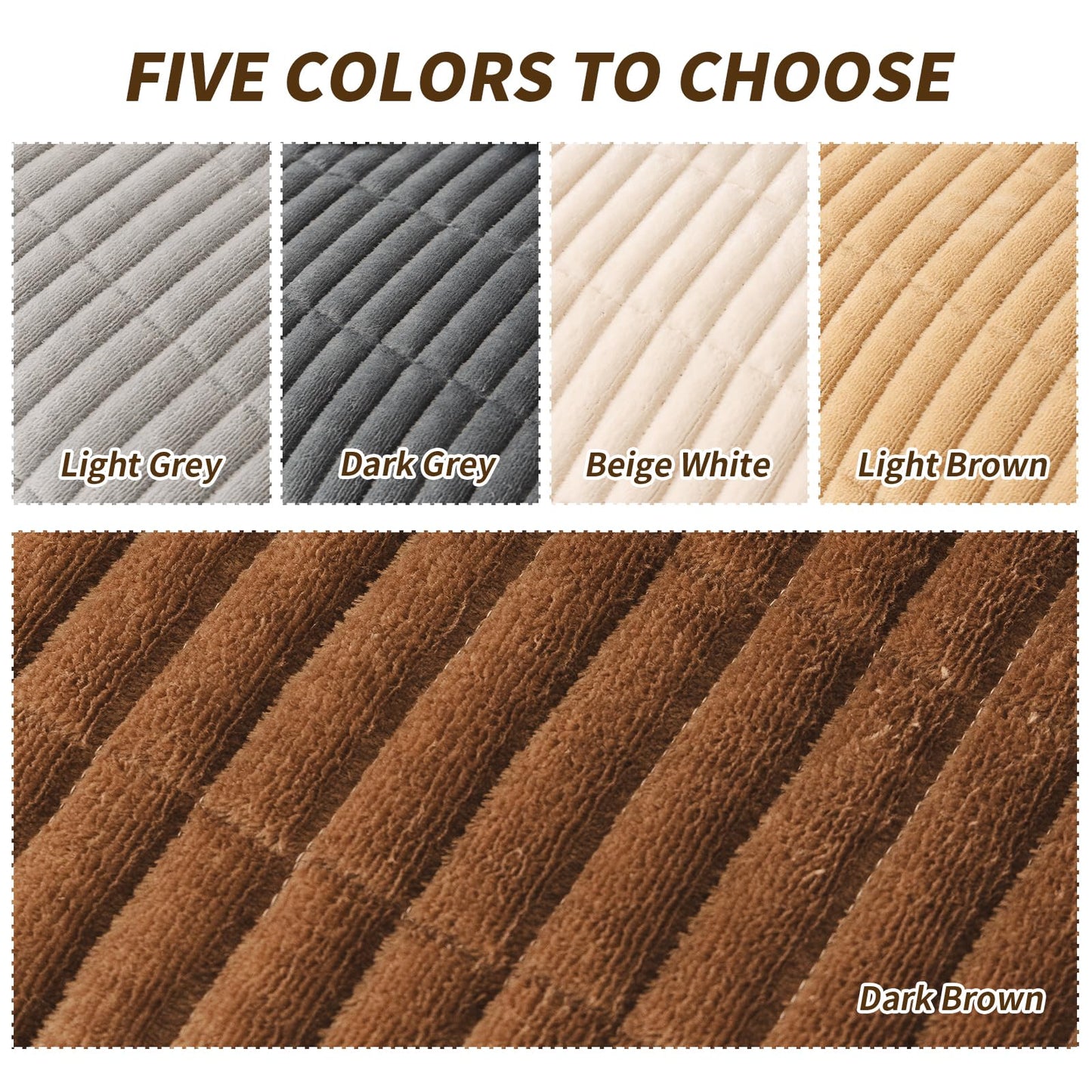 PJLZJFBY Couch Covers for Dogs, Velvet Dog Couch Cover, Pet Couchs Covers for Loveseat, Couchs Protector for Dogs, Sofa Cover for Pets Washable(1PC, Dark Brown, 27.5"×70.8", 2-3 Seater)