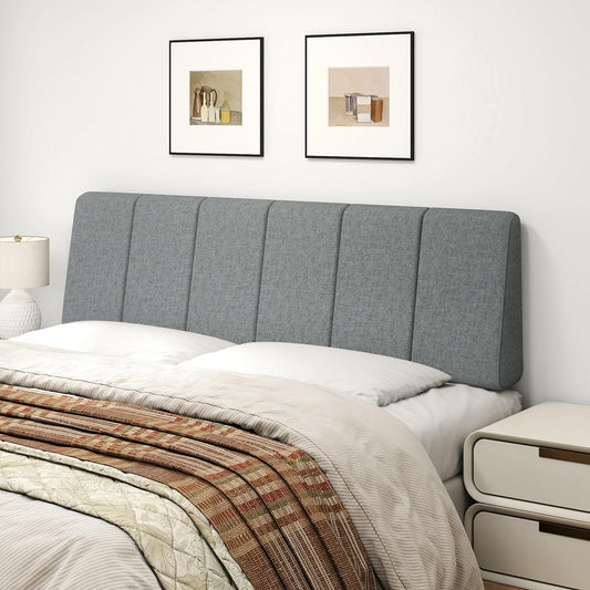 Liiwepo Queen Size Headboard Only-No Assembly, Upholstered Headboard Queen Size Linen Fabric Modern Style Headboards Extra-Thick, Dark Gray