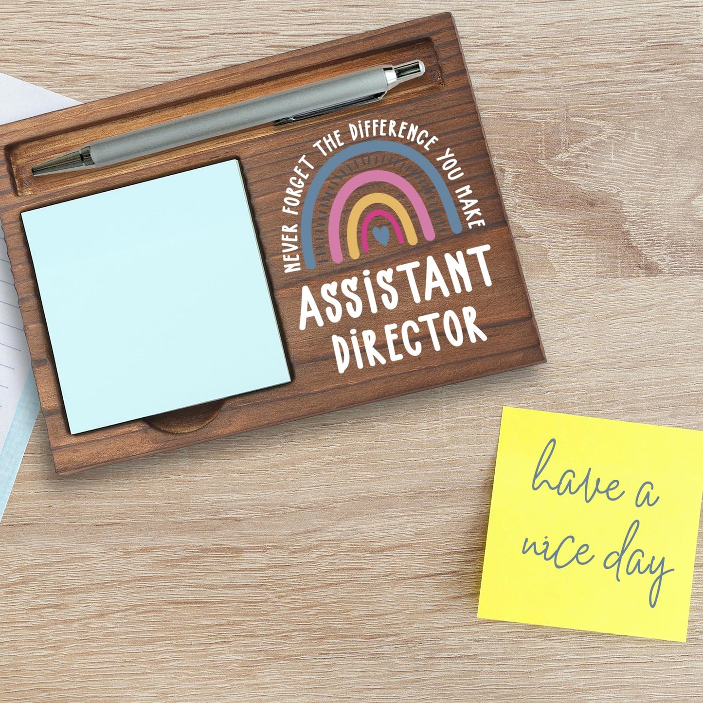 Assistant Director Gifts Sticky Note Holder, Thank You Gift for School Assistant Director, Program Coordinator Admin Leader, Education Appreciation Week, Graduation or Holiday Recognition PB025