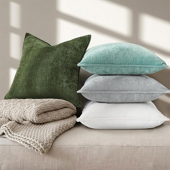 decorUhome Summer Couch Throw Pillow Covers 18x18 Set of 2, Decorative Soft