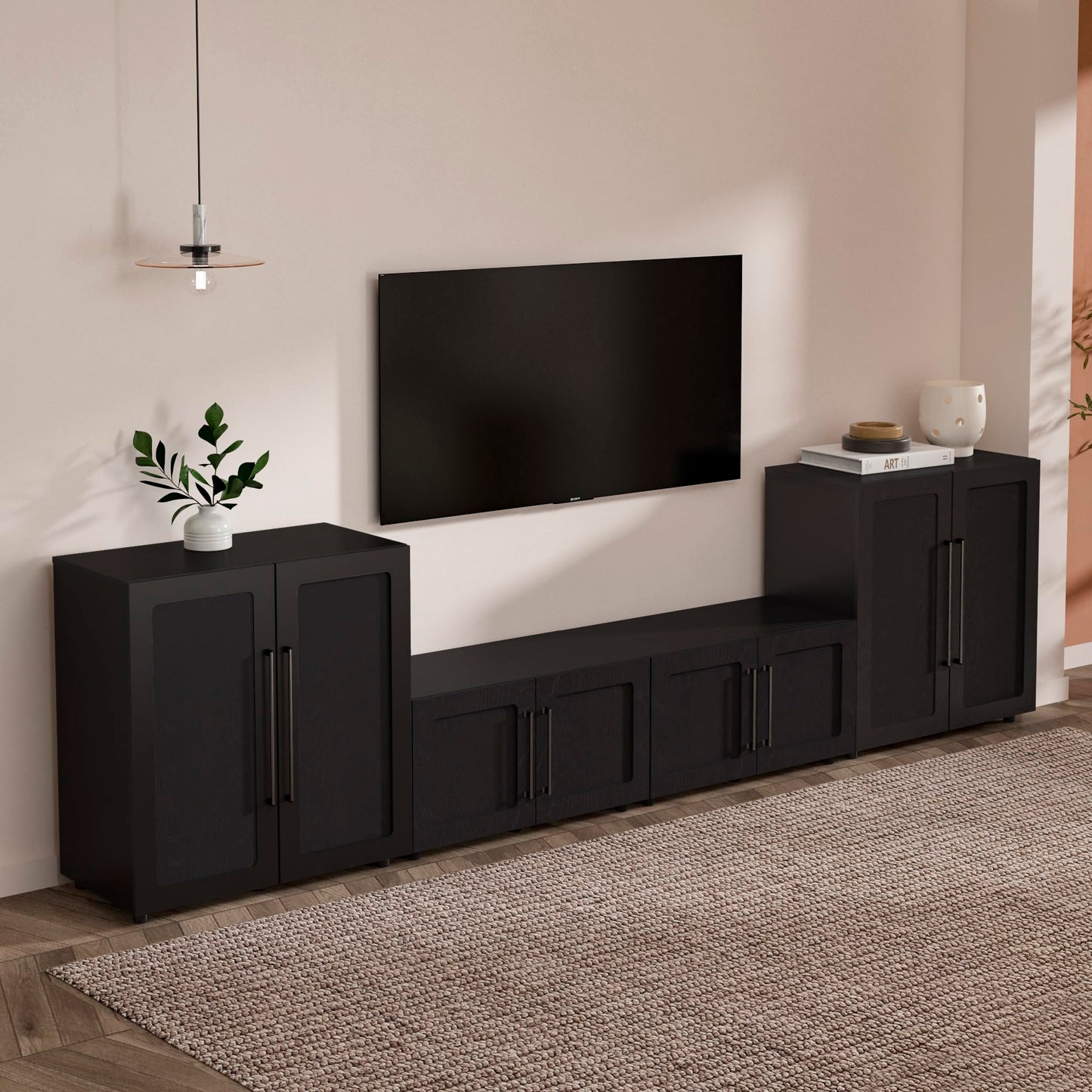 From the Tree Furniture 32 Inch Modular Sideboard Storage Cabinet with Soft-Close Doors | Buffet Accent Cabinet for Living Room, Entryway, Dining Room & Office | Scratch-Resistant Modern Design