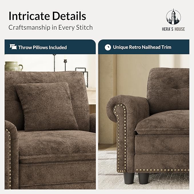 HERA'S HOUSE 3 Pieces Modular Sectional Sofa Sets, Oversized Couch Set
