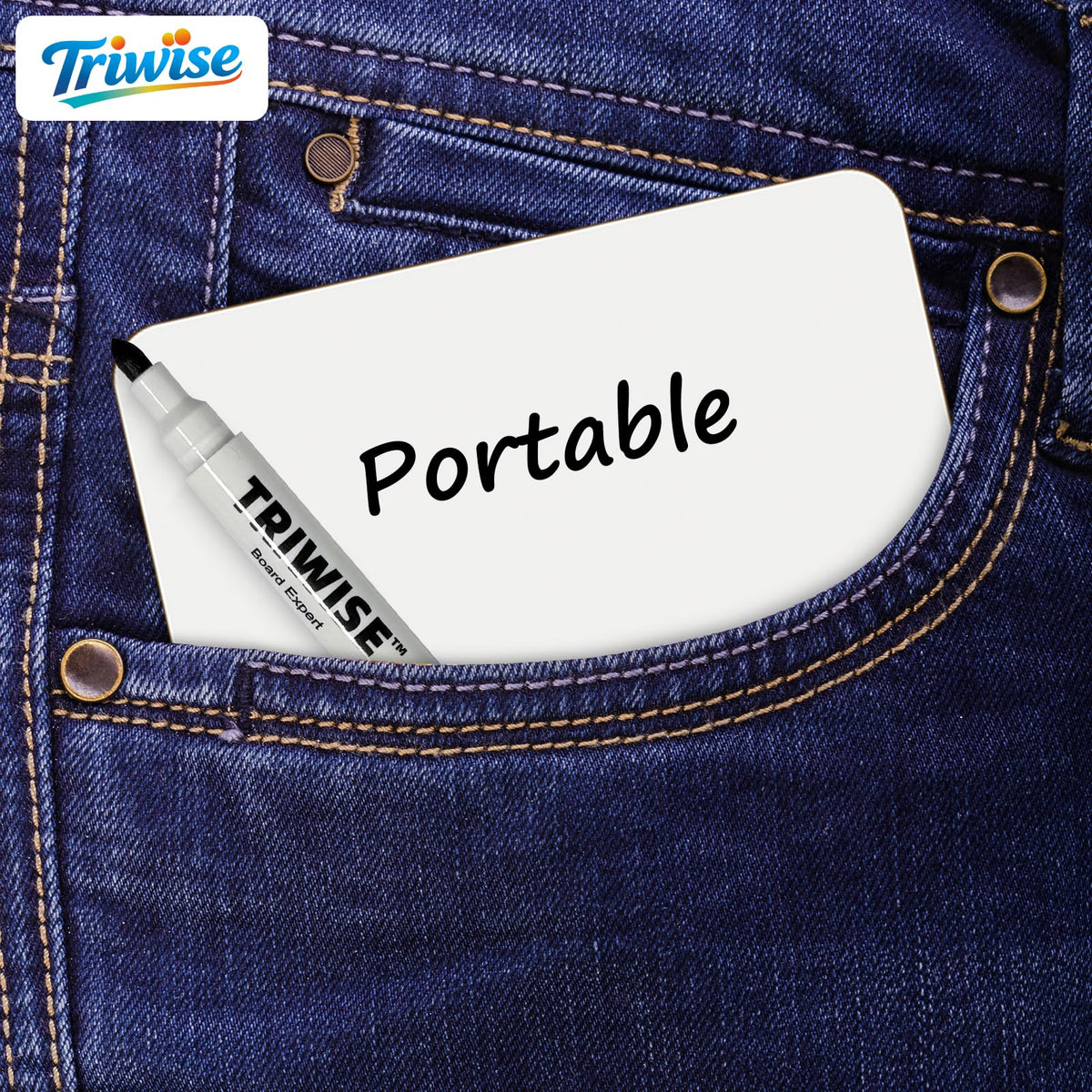 Portable Small White Board 5"x8" for Students, Personal Whiteboard Mini Lightweight Double Sided, Dry Erase Board for Kids Classroom, Individual Lapboards for Teaching with Erasers and Markers (2Pack)