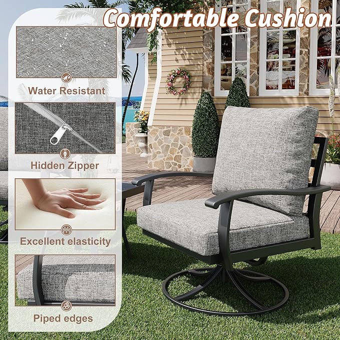 HOMREST 9 PCS Outdoor Patio Furniture Set