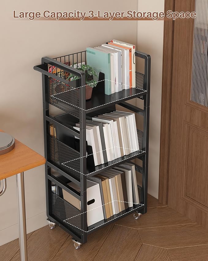 UMDONX Book Cart Heavy Duty Double-Sided