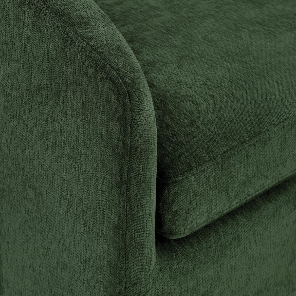 OSP Home Furnishings Parker Upholstered Swivel Tub Accent Chair, Green Fabric
