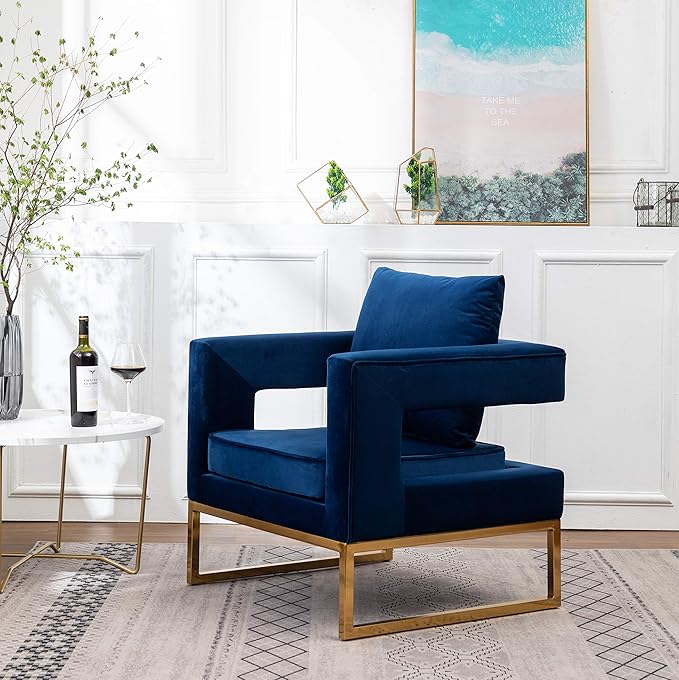 Roundhill Furniture Lenola Upholstered Accent Arm Chair
