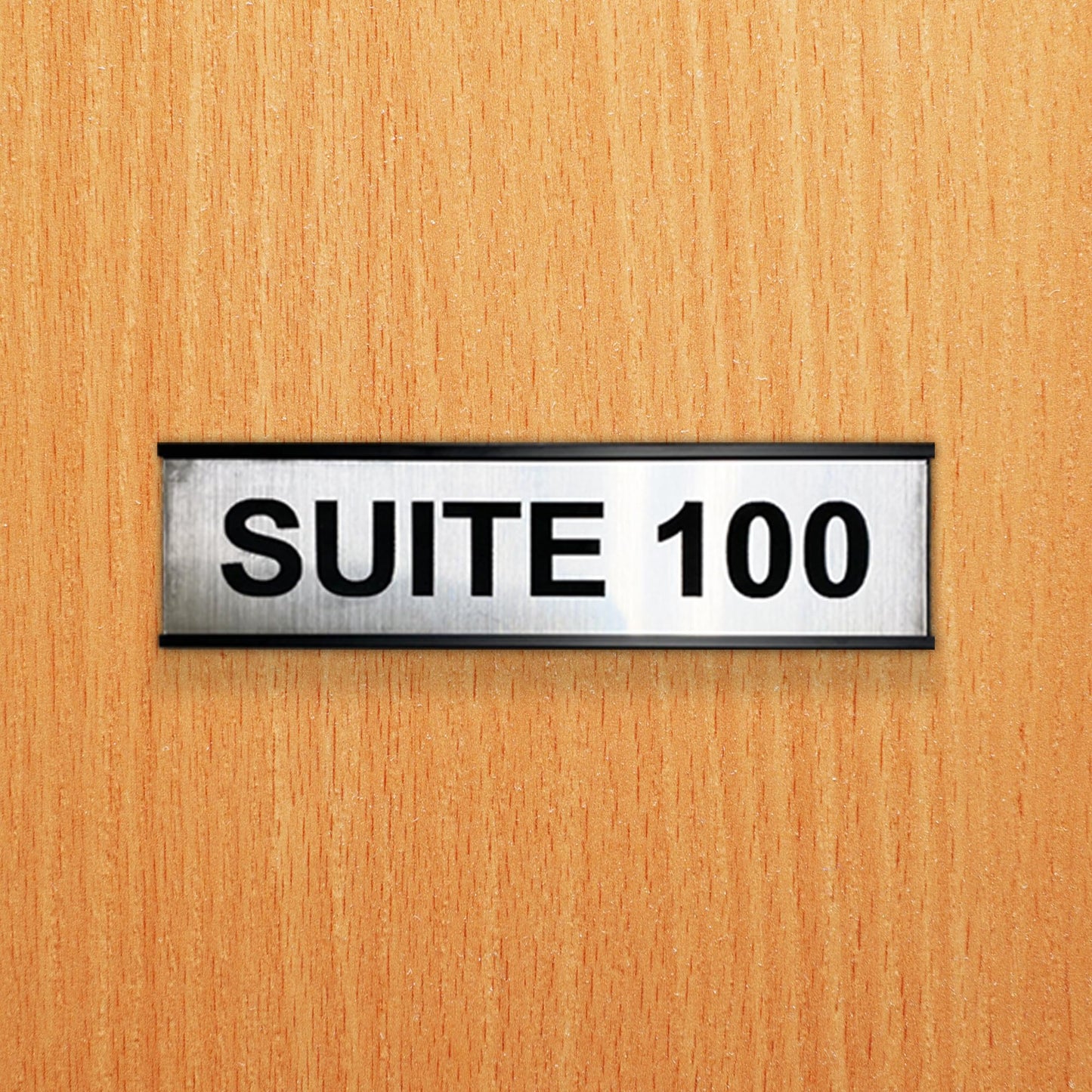 VWAQ Custom Engraved Name Plate for Office Desk or Wall Personalized with Desk Holder or Wall Mount – Professional Office Name 2X8 Color and Fonts