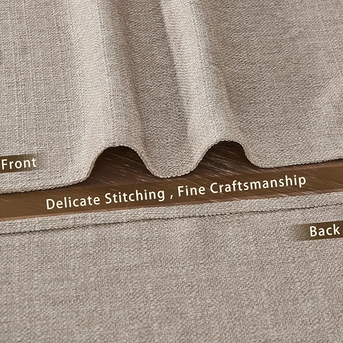 BALCONY & FALCON Placemats Set of 4 Faux Linen Cloth Place Mats Washable