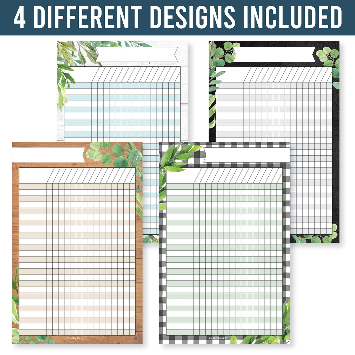 Attendance Chart for Classroom Management - 8 Incentive Chart for Classroom Essentials, 11x17 Student Behavior Charts and Homework Tracker, Teachers Class Attendance and Assignments Log