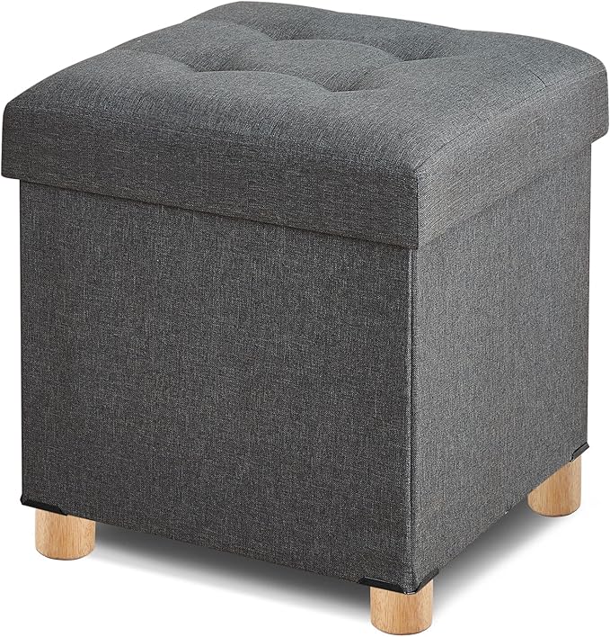 BRIAN & DANY Ottoman with Storage, Square Storage Ottoman