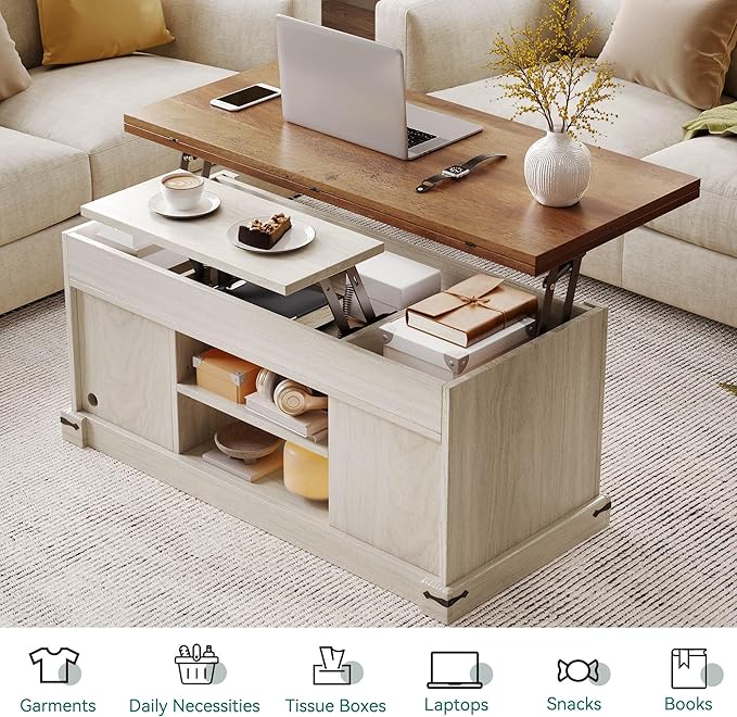 YITAHOME Lift Top Coffee Table