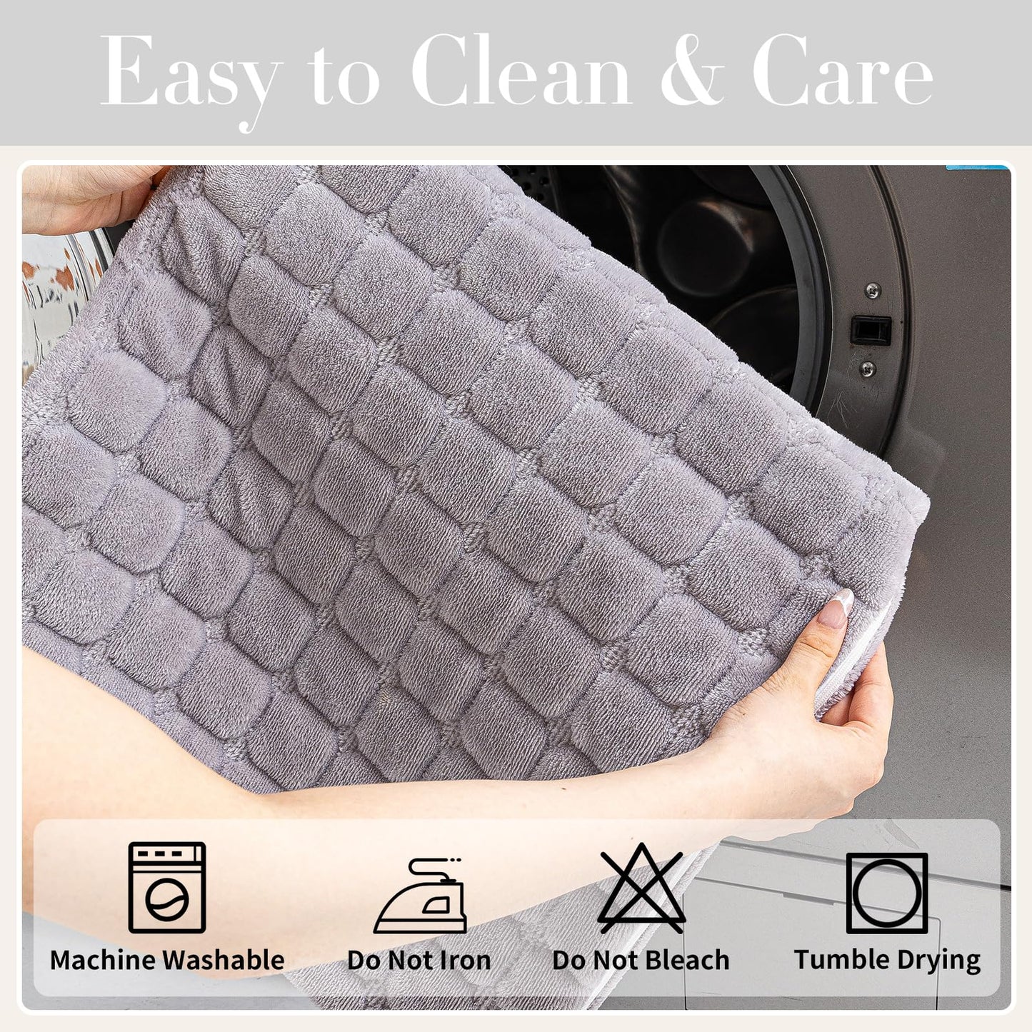 MDSASFD Velvet Couch Cover, Washable Sectional Sofa Cover, Anti Slip Sofa Slipcovers for 3 Cushion Couch Sofa L Shaped Recliner, Furniture Protector Covers for Pets Kids(Light Grey, Only 1 PCS)
