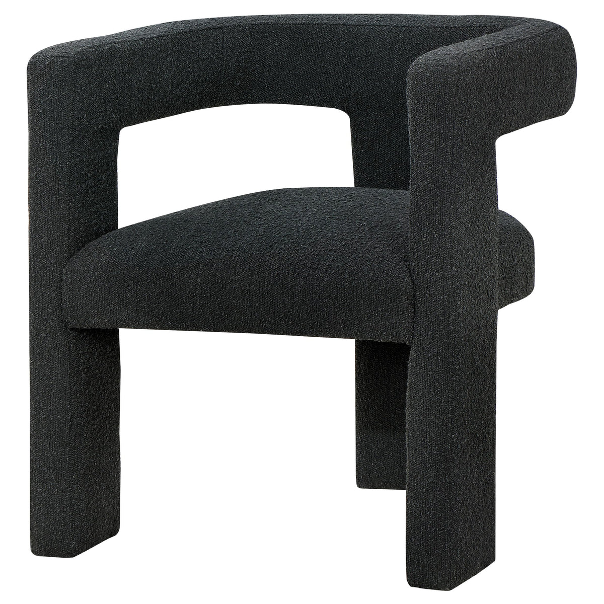 Coaster Home Furnishings Petra Boucle Upholstered Accent Side Chair Black 902882