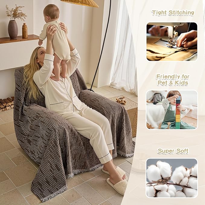 MYSKY HOME Oversized Armchair Couch Cover