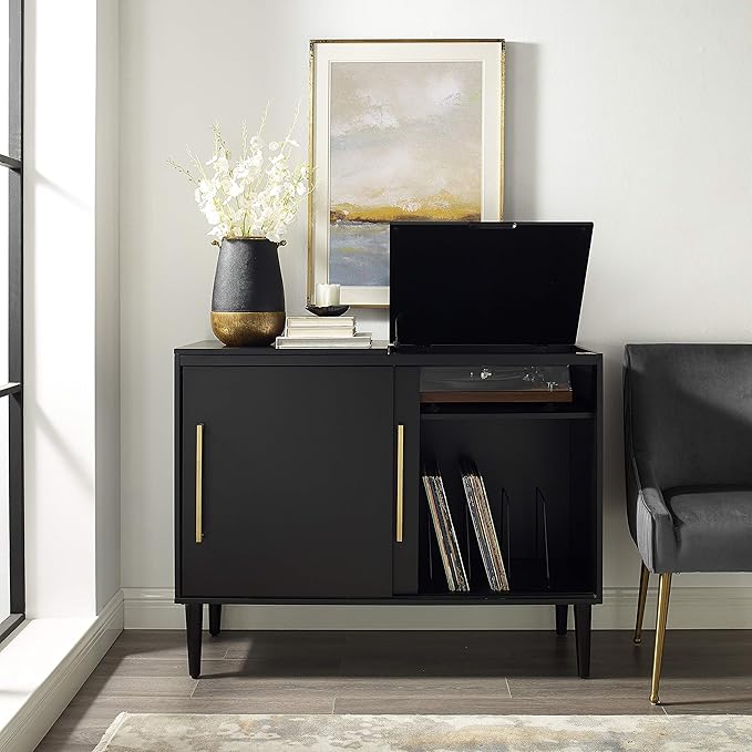 Crosley Furniture Everett Media Console and Record Player Stand