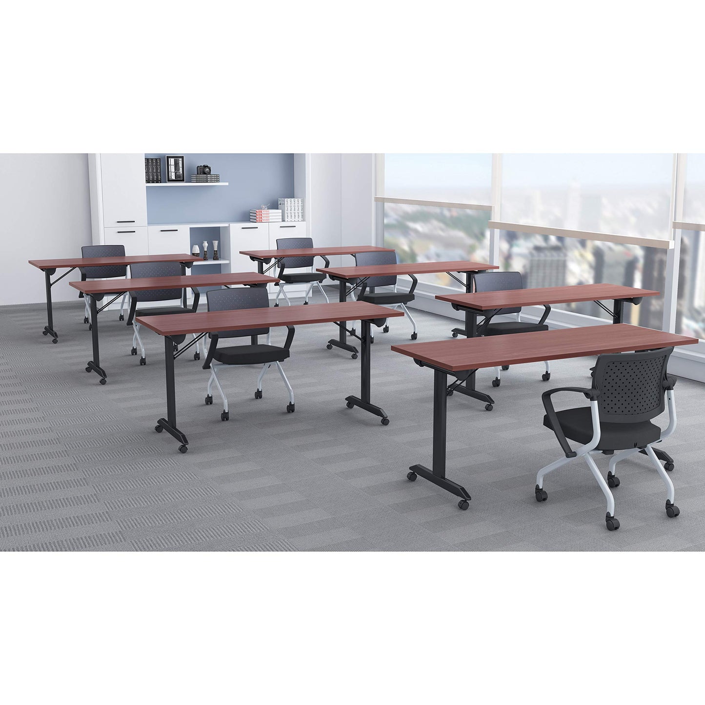 Lorell, LLR60735, Mobile Folding Training Table, 1 Each