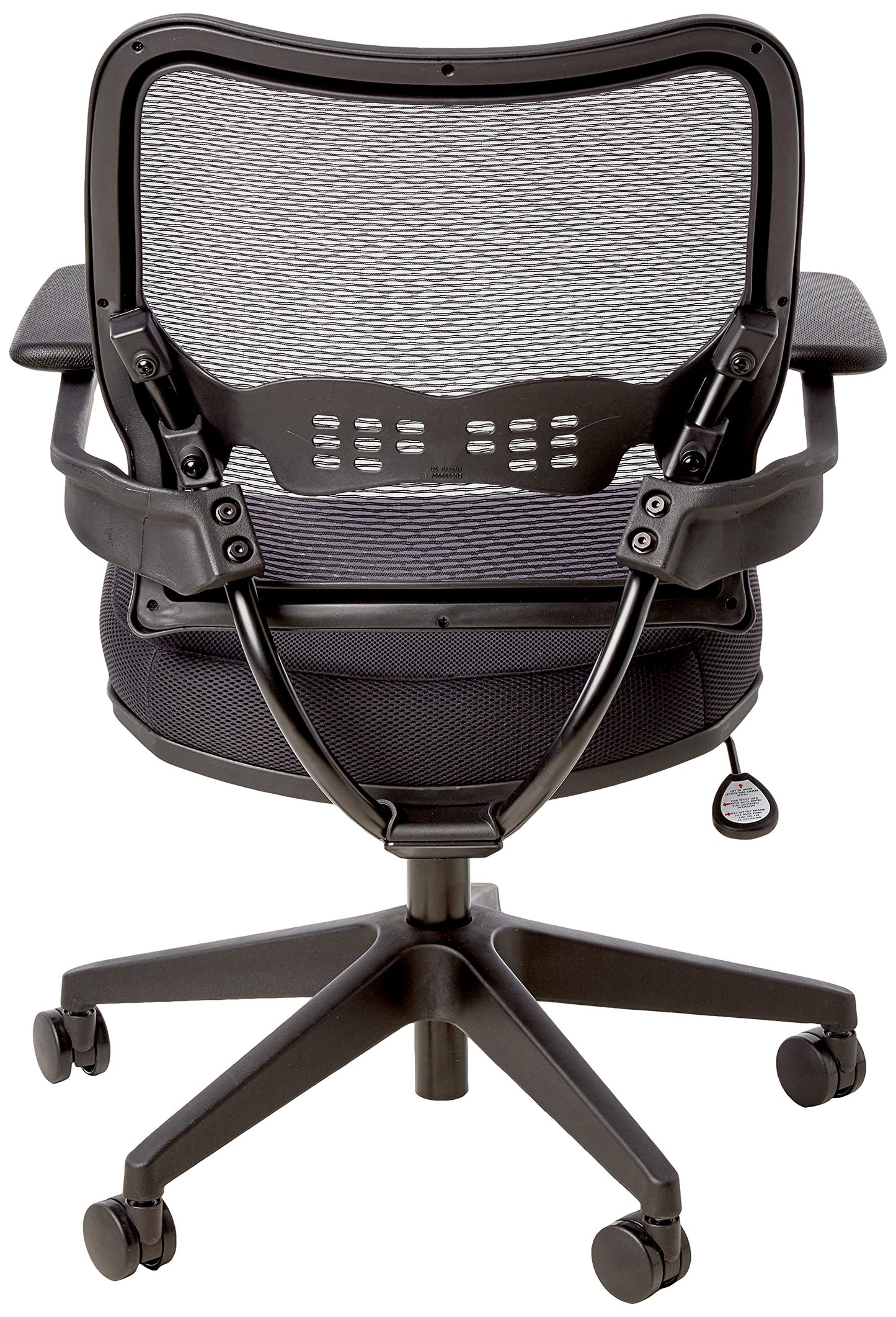 Space Seating 13 Series Deluxe Air Grid Manager's Office Chair with Built-in Lumbar Support and 2-to-1 Synchro Tilt, Black