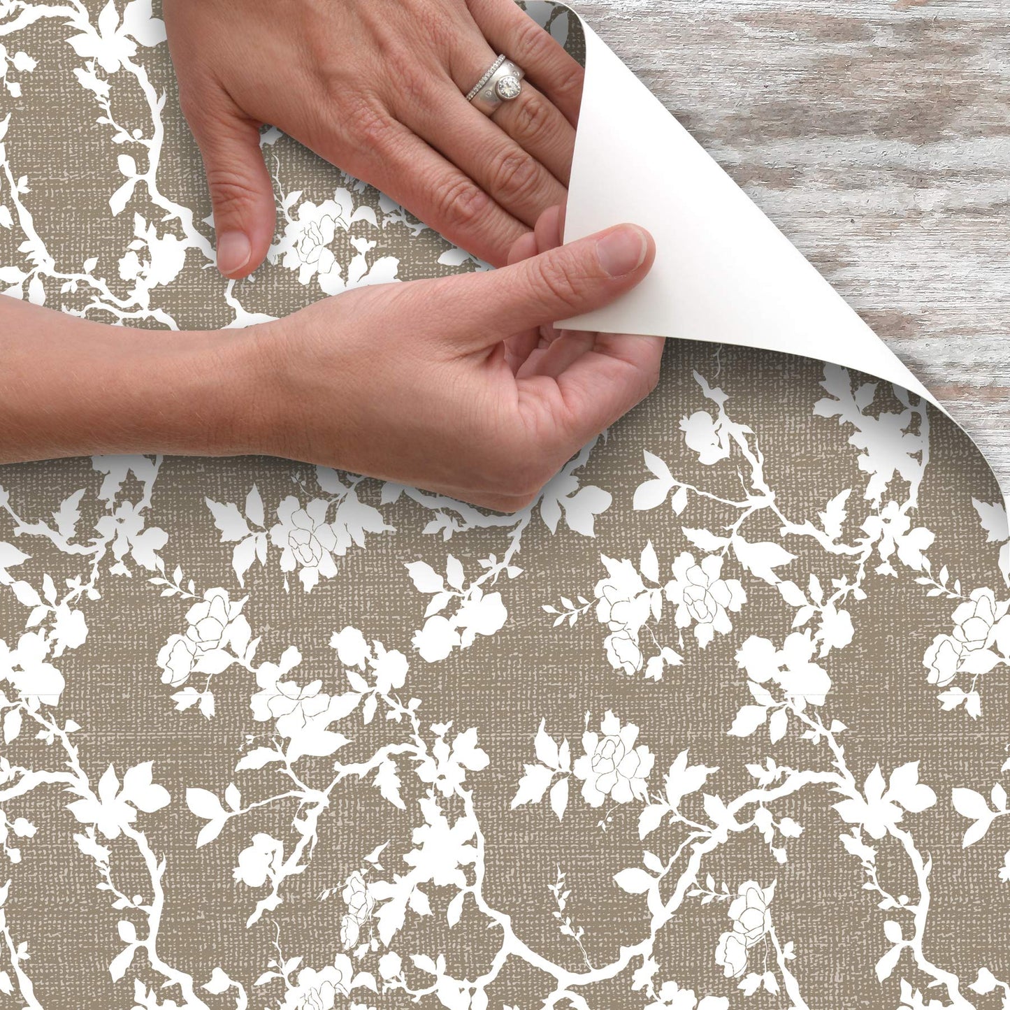 Con-Tact Brand Creative Covering Self-Adhesive Vinyl Drawer and Shelf Liner, 18'' x 9', Cocoa Blossom