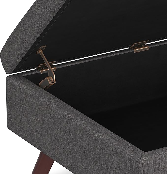 SIMPLIHOME Owen Coffee Table Storage Ottoman