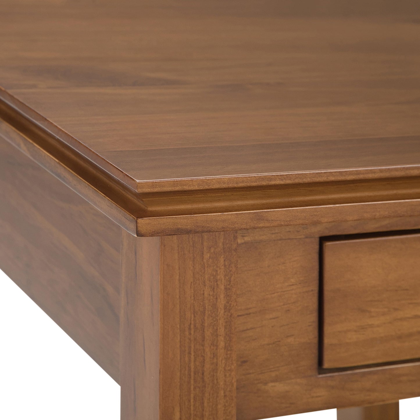 SIMPLIHOME Artisan End Table - 21 inch Wide Solid Wood Square Side Table with Drawer in Honey Brown, Transitional Nightstand or Lamp Stand for Living Room, Bedroom, or Entryway with Tapered Legs